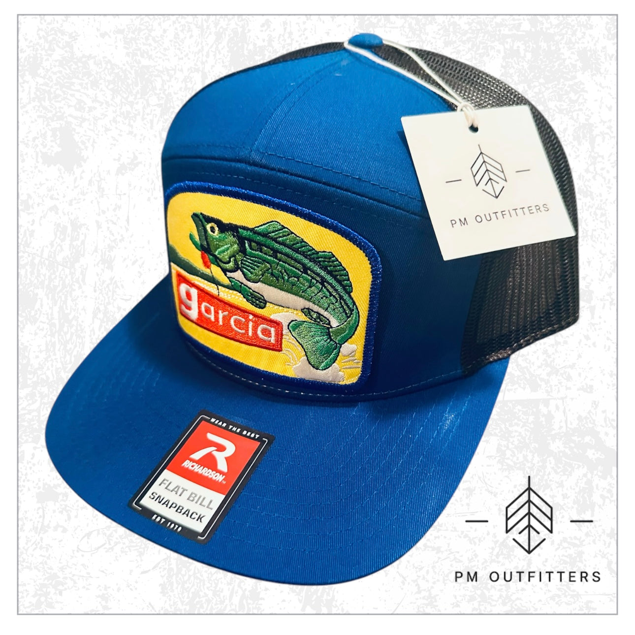 Retro Garcia Lures 7-Panel Trucker Hat