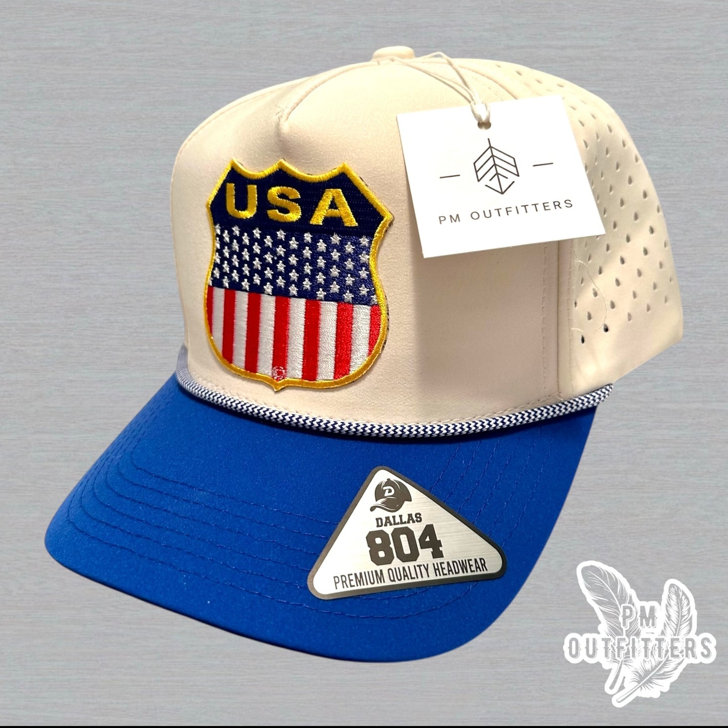 Retro USA Shield Hydro Waterproof Rope Snapback