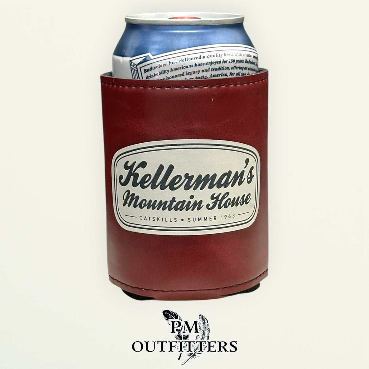 PM Outfitters Laser Engraved Kellerman's Mountain House Leatherette Koozie