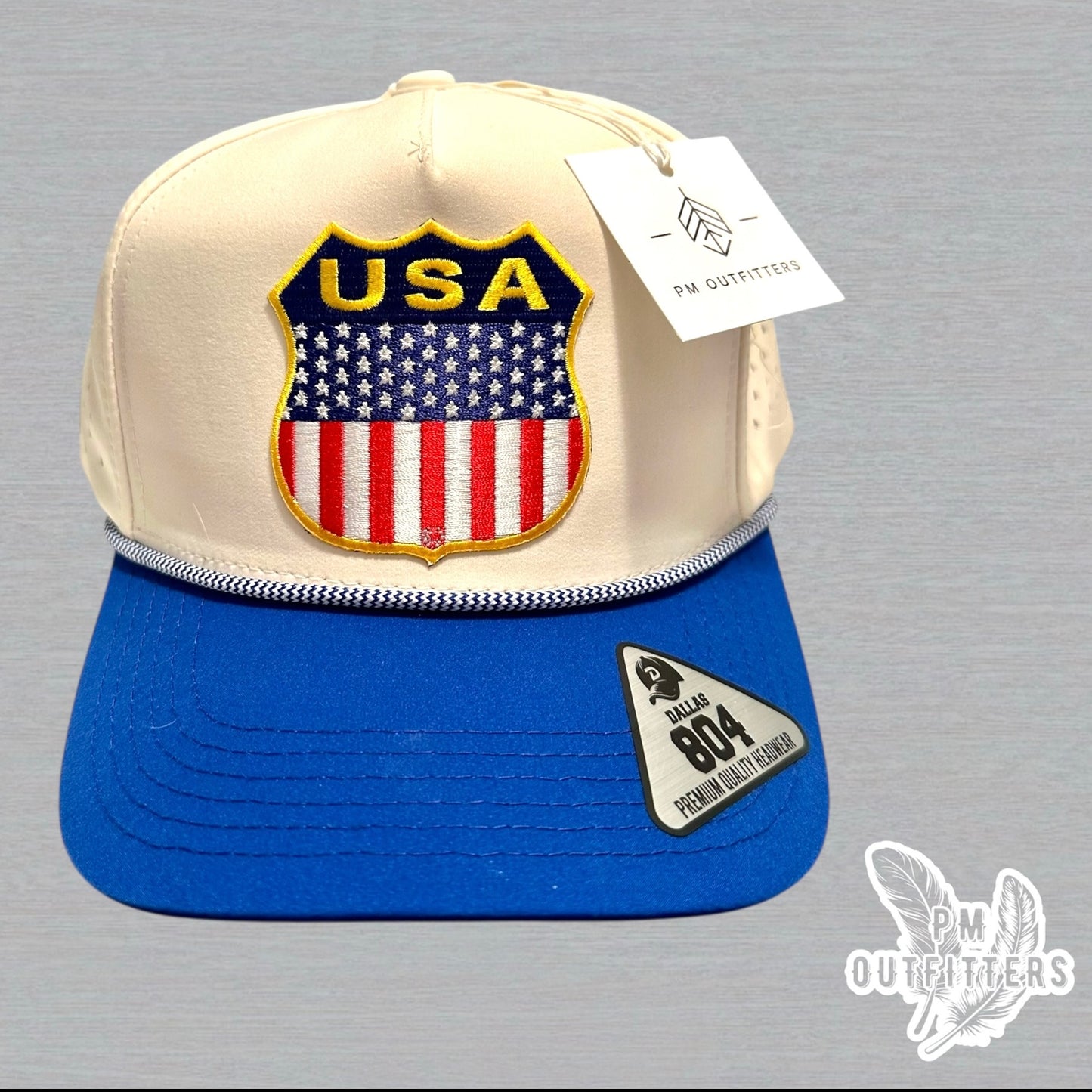 Retro USA Shield Hydro Waterproof Rope Snapback