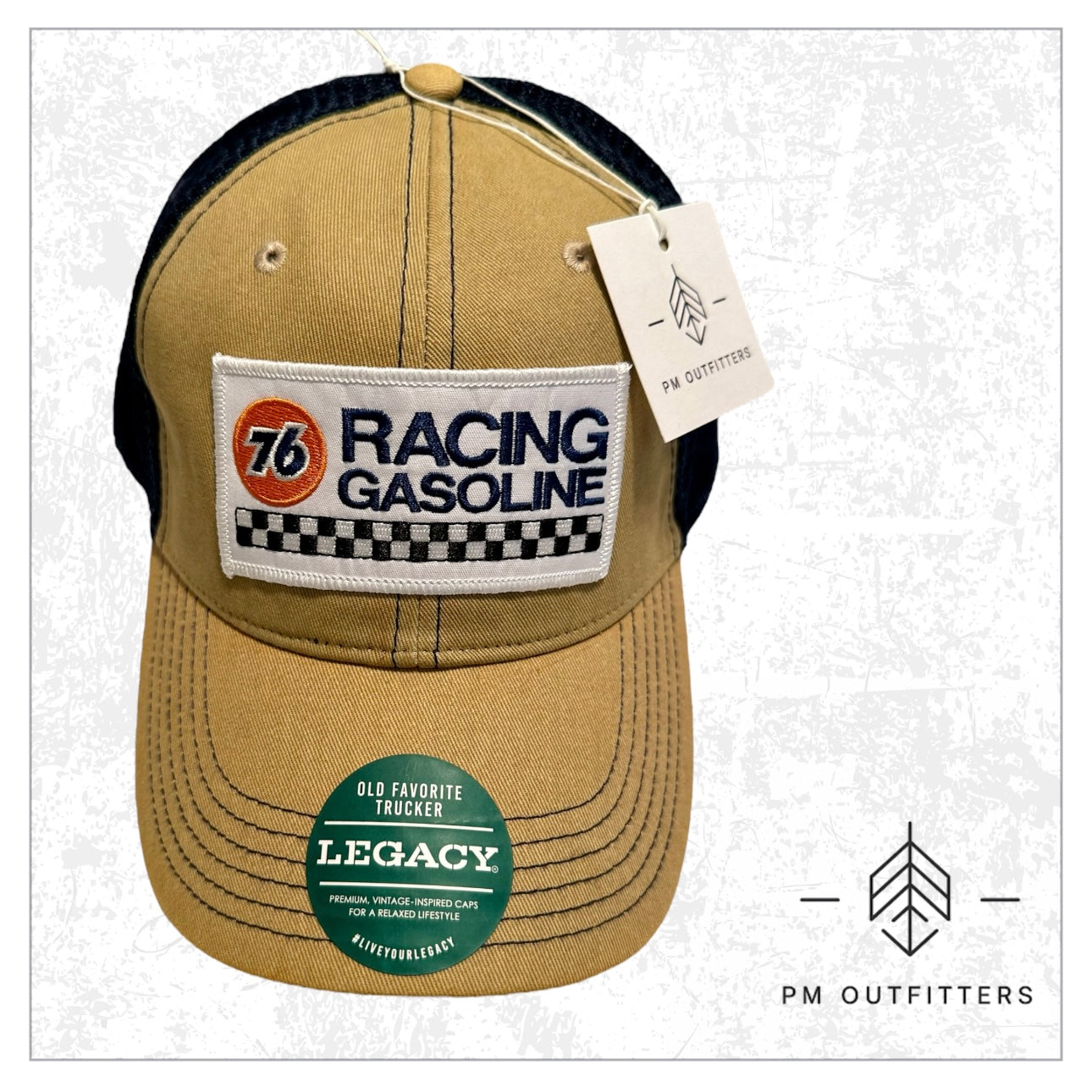 Retro NASCAR 76 Racing Gasoline Low Profile Trucker Hat