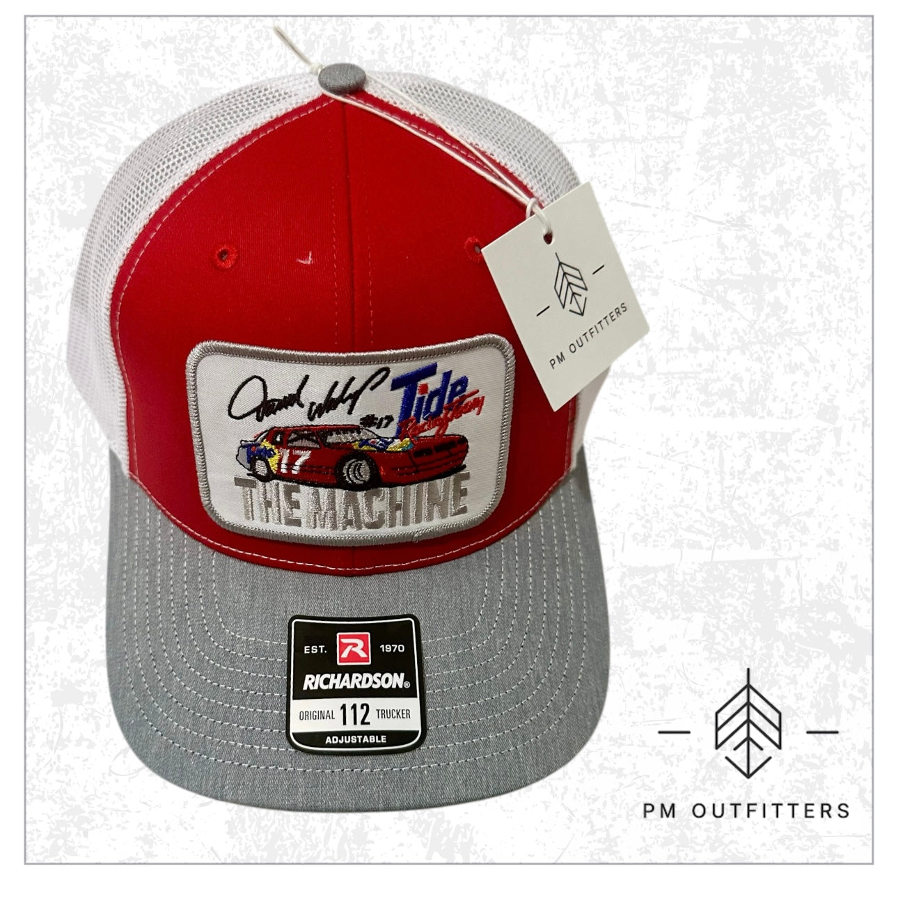 Vintage Darrell Waltrip The Machine Tide Racing NASCAR Trucker Hat