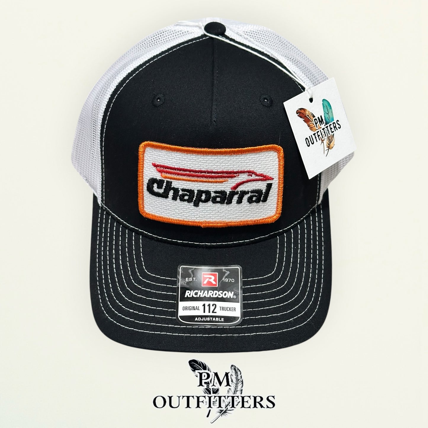 Chaparral Boats True Vintage Patch Trucker Hat – PM Outfitters | Richardson 112 Black White Authentic Marine Heritage