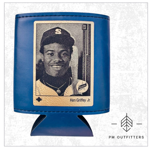 Ken Griffey Jr. Upper Deck Rookie Card Leatherette Koozie