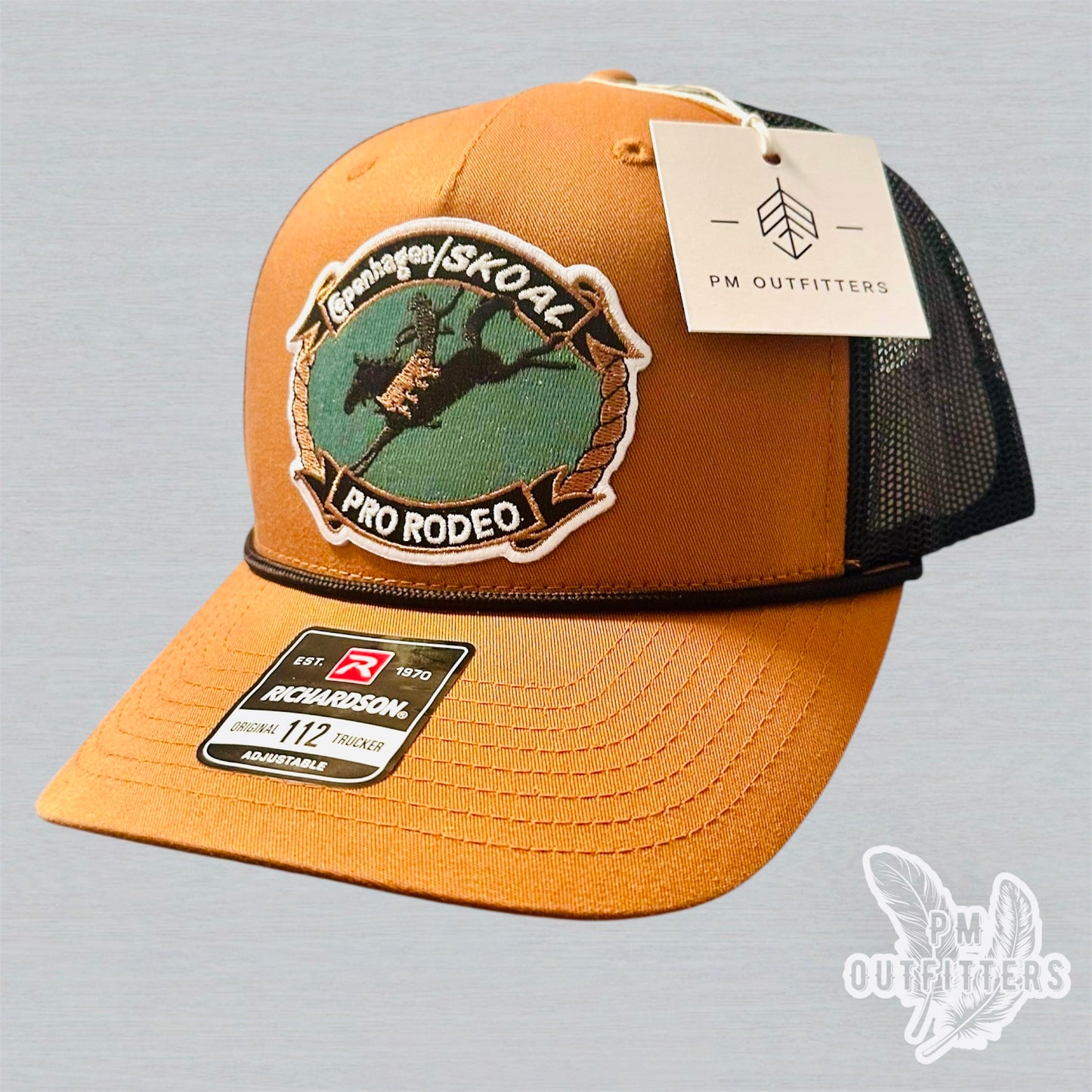 Copenhagen/Skoal Pro Rodeo Vintage Patch Richardson 112 Rope Trucker