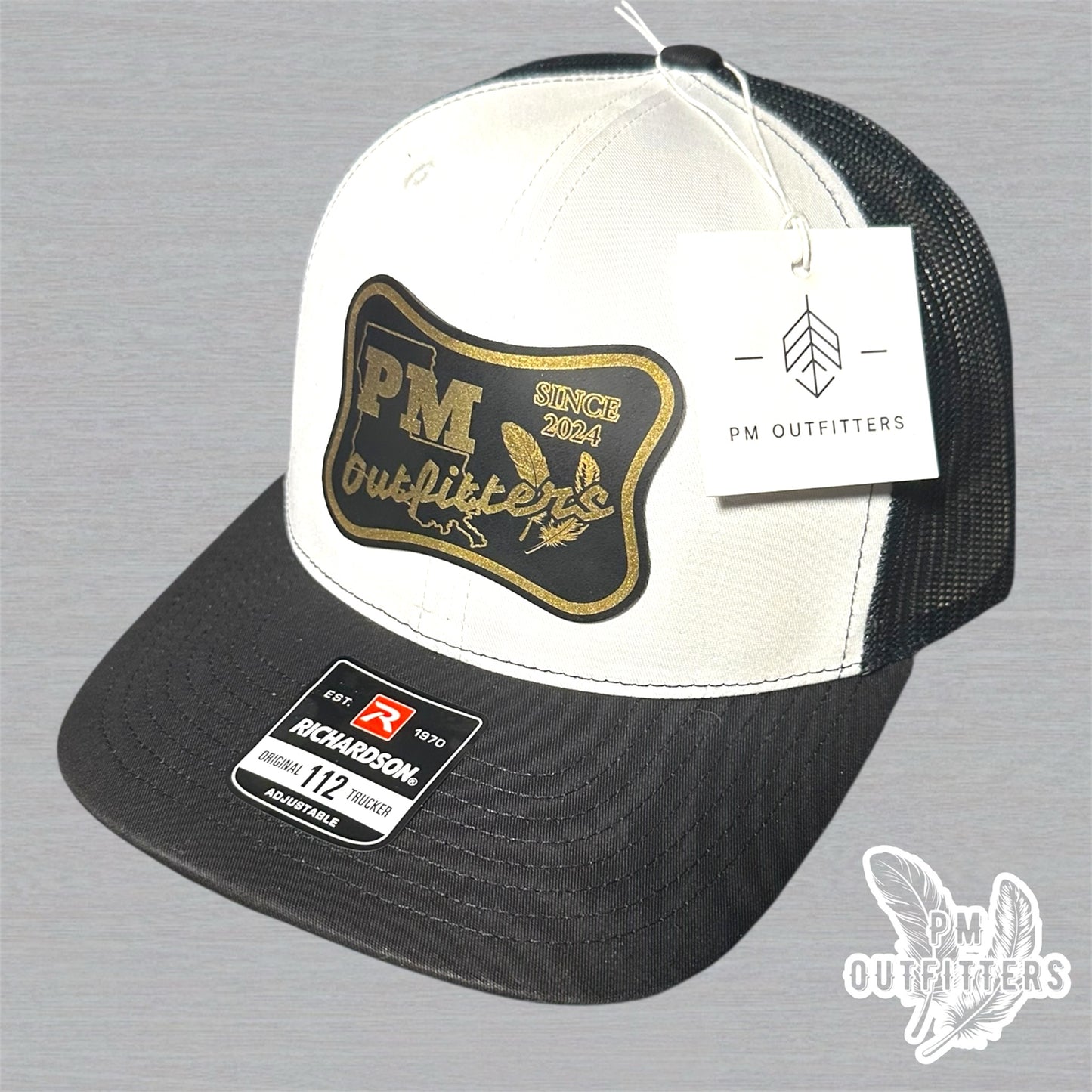 PM Outfitters Custom Design Saints Theme Logo Trucker Hat