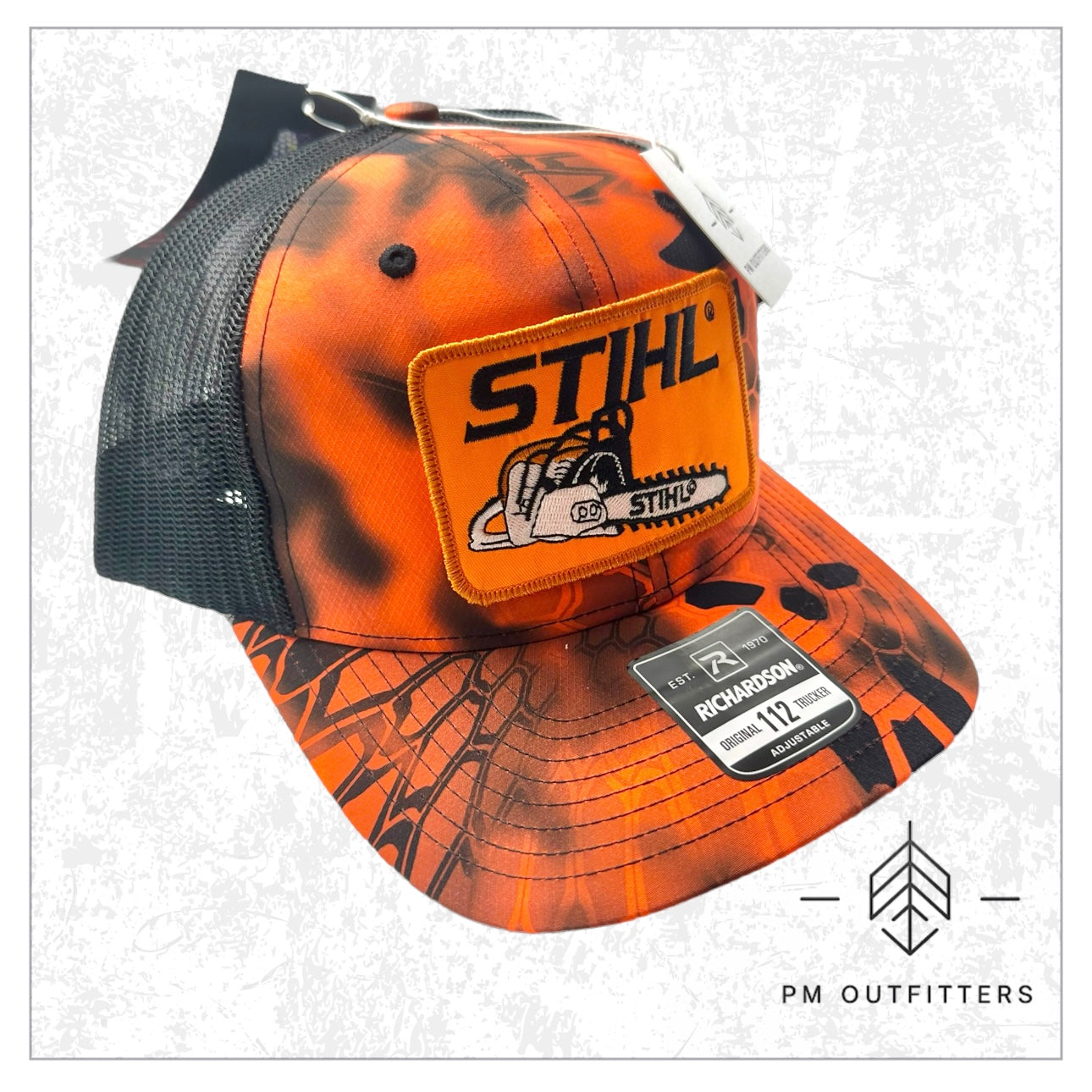 Vintage Stihl Chainsaw Kryptek Camo Trucker Hat