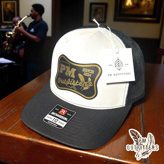 PM Outfitters Custom Design Saints Theme Logo Trucker Hat