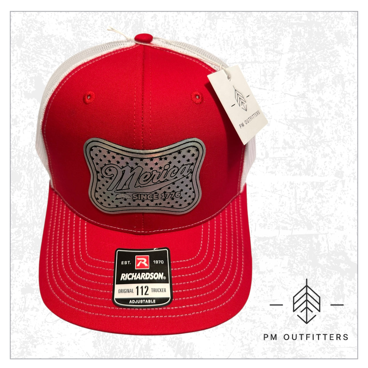 ‘Merica Custom Design Holographic Patch Trucker
