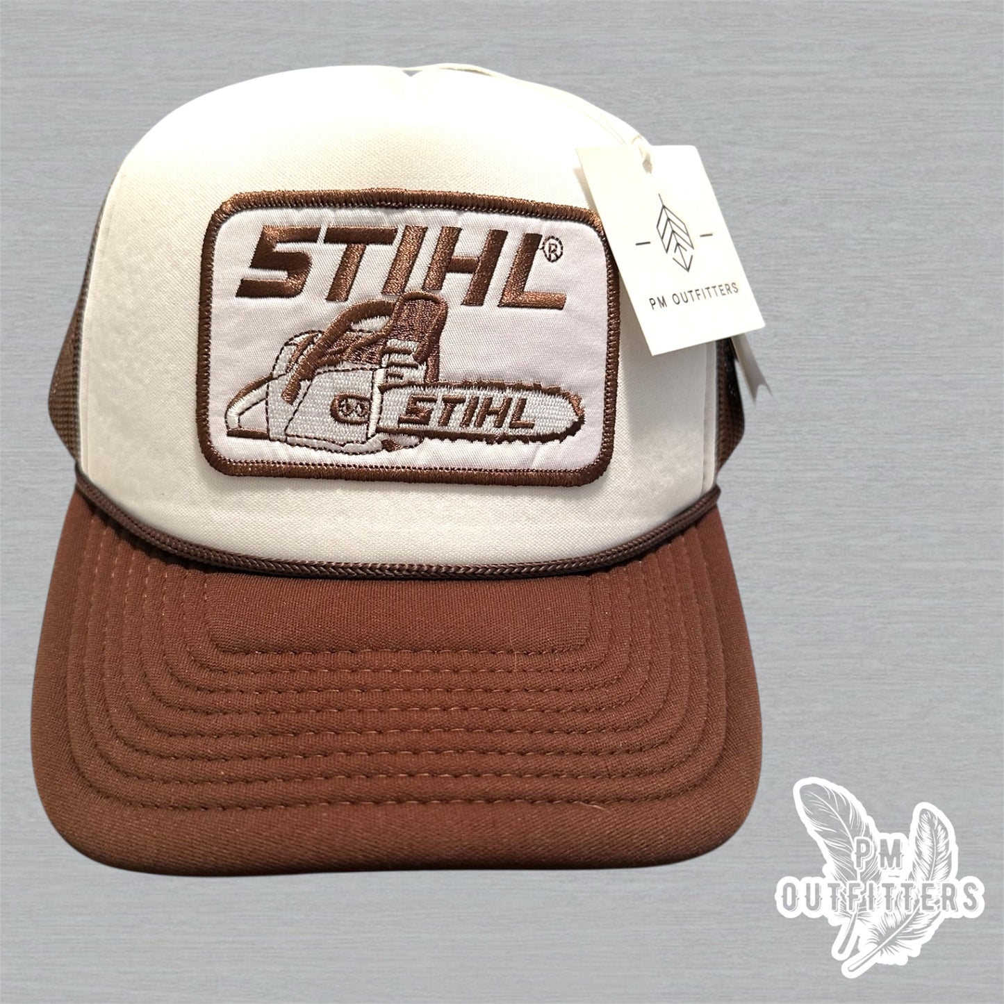 Vintage Stihl Chainsaw Foam Front Rope Trucker Hat