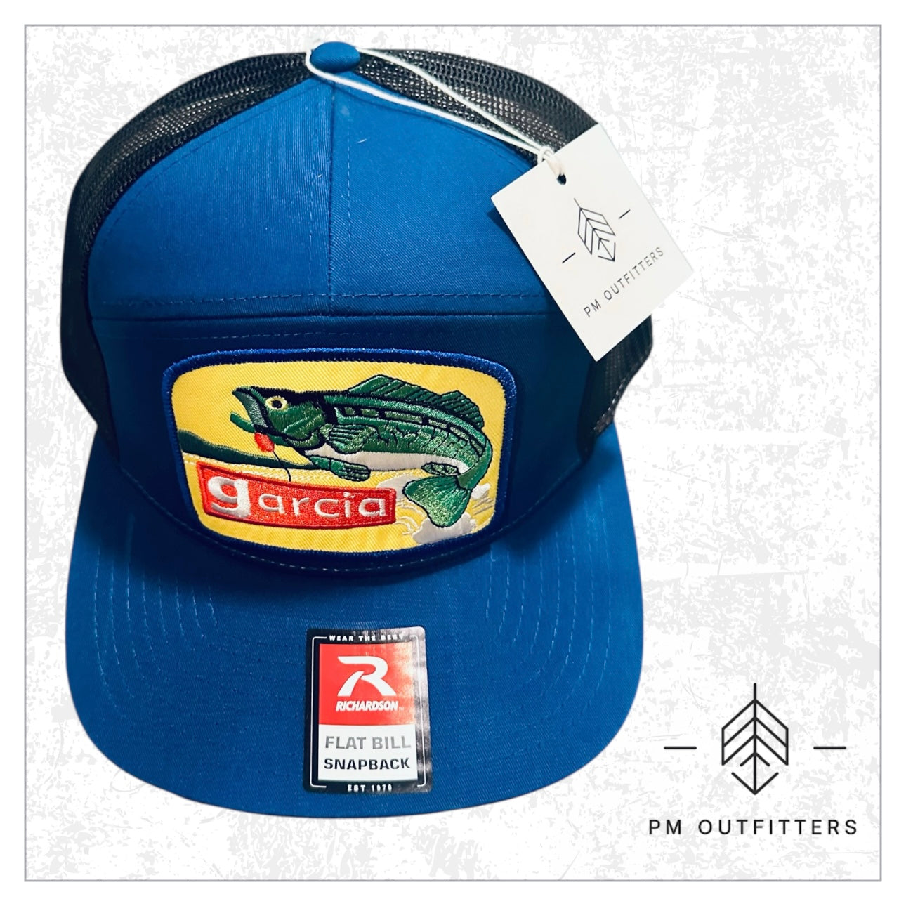 Retro Garcia Lures 7-Panel Trucker Hat