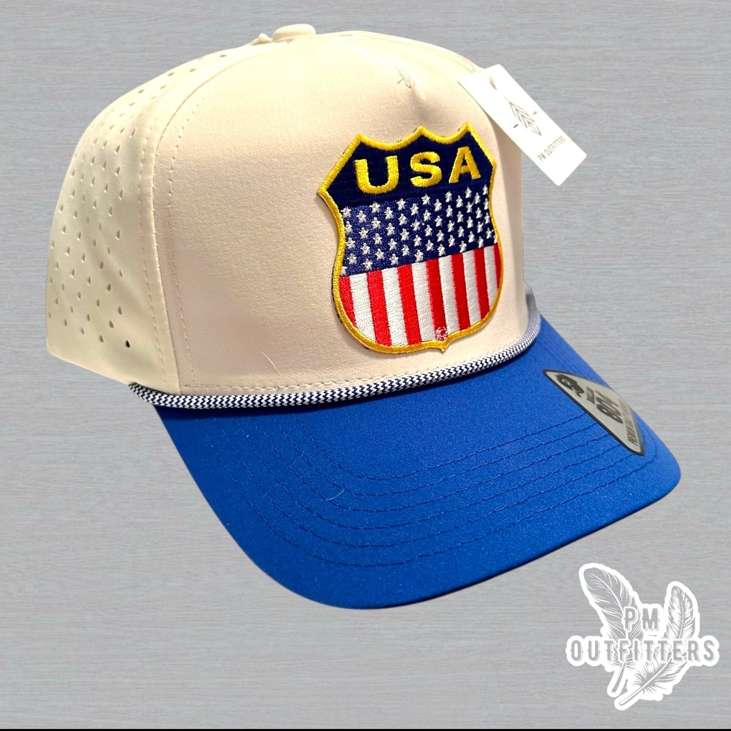 Retro USA Shield Hydro Waterproof Rope Snapback