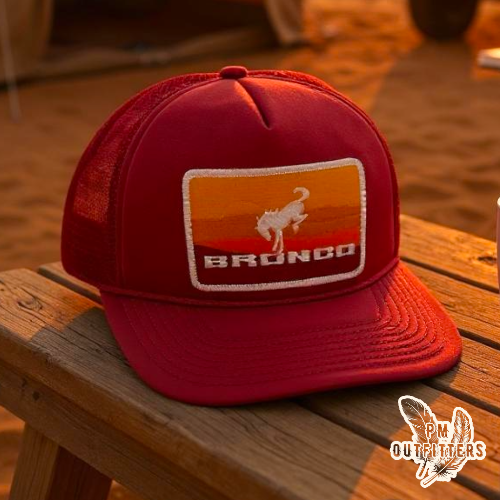 Vintage Ford Bronco Foam Front Rope Trucker Hat