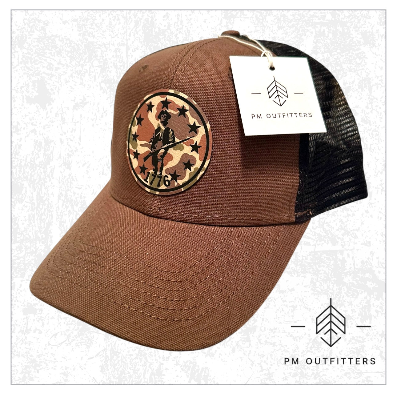 1776 Custom Design Duck Camo Patch Trucker