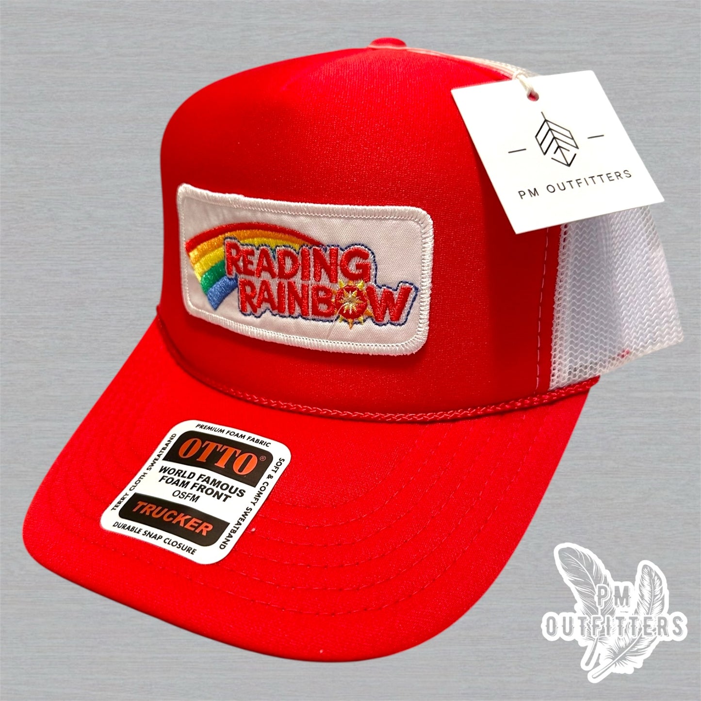 Vintage Reading Rainbow Foam Front Rope Trucker Hat