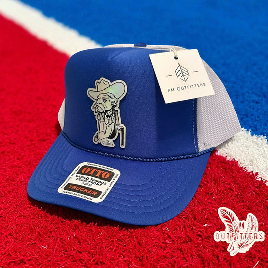 Holographic Colonel Reb Foam Front Rope Trucker Hat