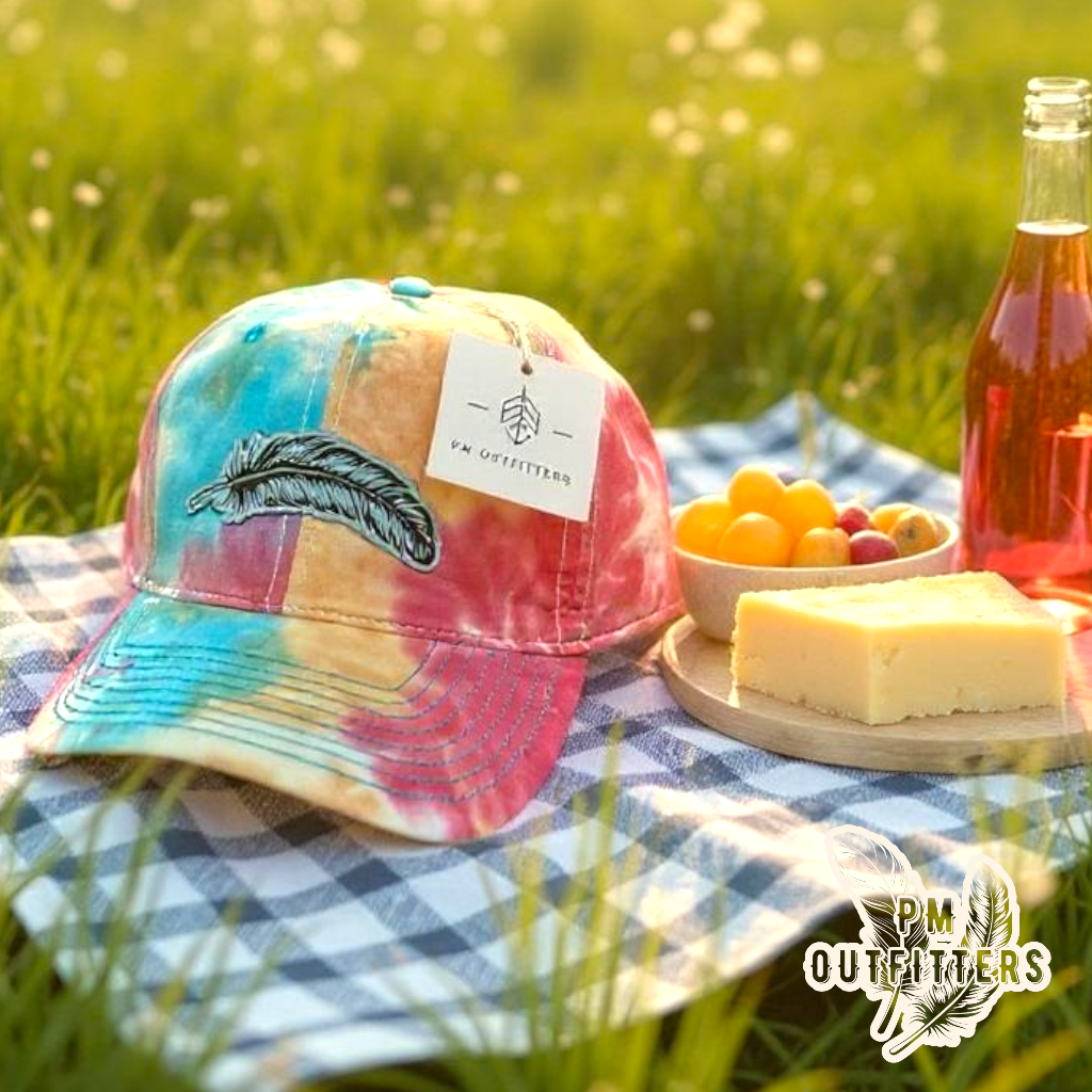 Signature Feather Tie Dye Cap