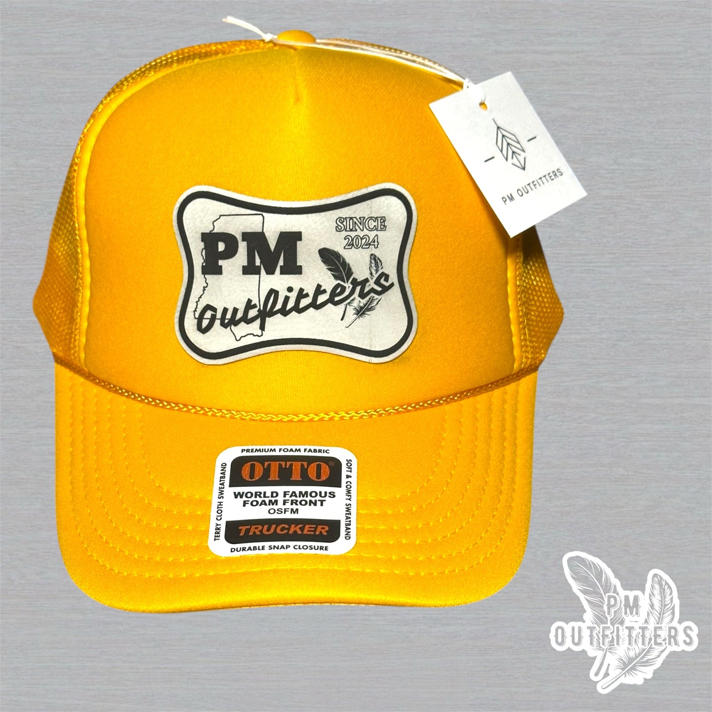 PM Outfitters USM Logo Design Foam Front Rope Trucker Hat