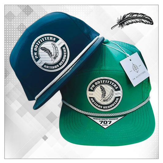 PM Outfitters Carbon Fiber Performance 7-Panel Rope Trucker