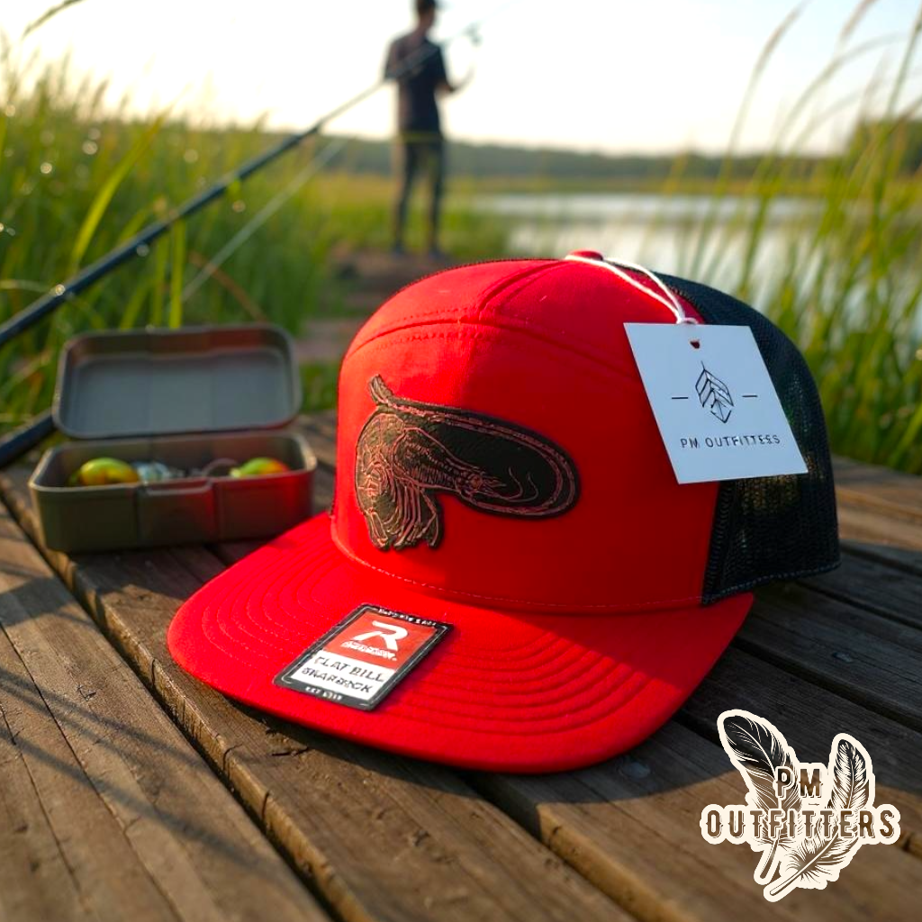 PM Outfitters Custom Shrimp 7-Panel Trucker Hat