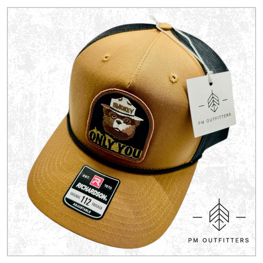 Smokey the Bear Retro Vintage Rope Trucker Hat