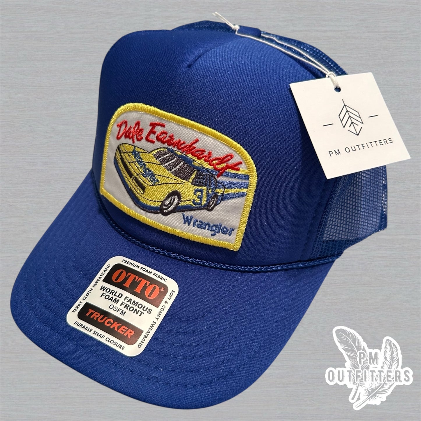 Vintage Dale Earnhardt Wrangler Foam Front Rope Trucker Hat