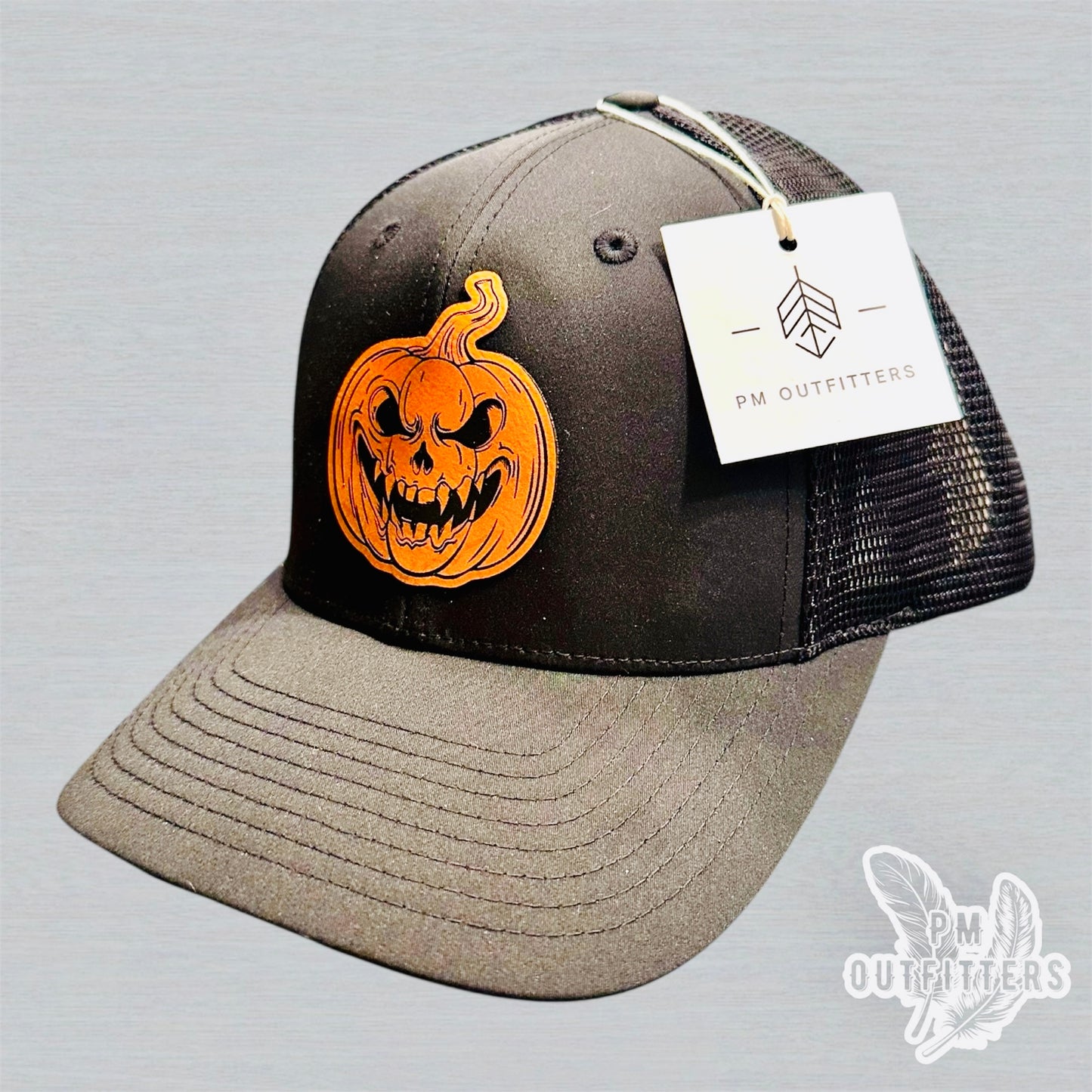 Custom Design Evil Pumpkin Richardson 174 Performance Trucker