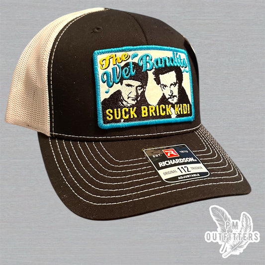 Wet Bandits Suck Brick Kid Trucker Hat - Home Alone Inspired Retro Cap