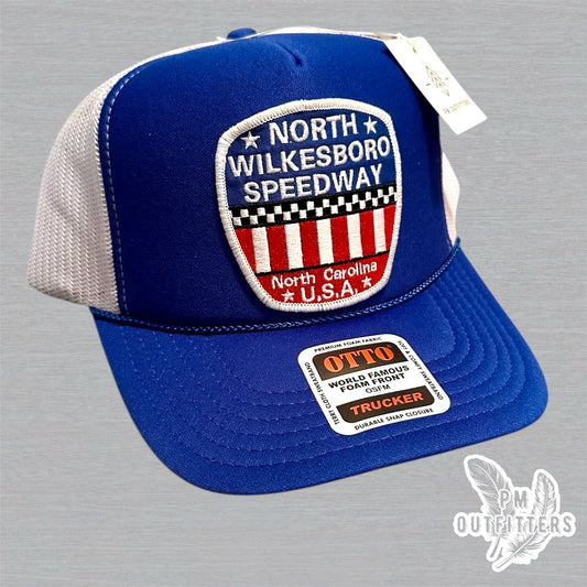 North Wilkesboro Speedway Trucker Hat I Retro Foam Front Rope Racing Cap