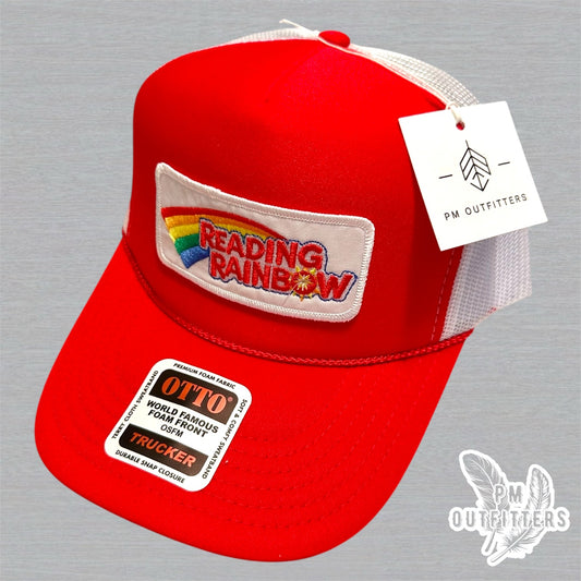 Vintage Reading Rainbow Foam Front Rope Trucker Hat