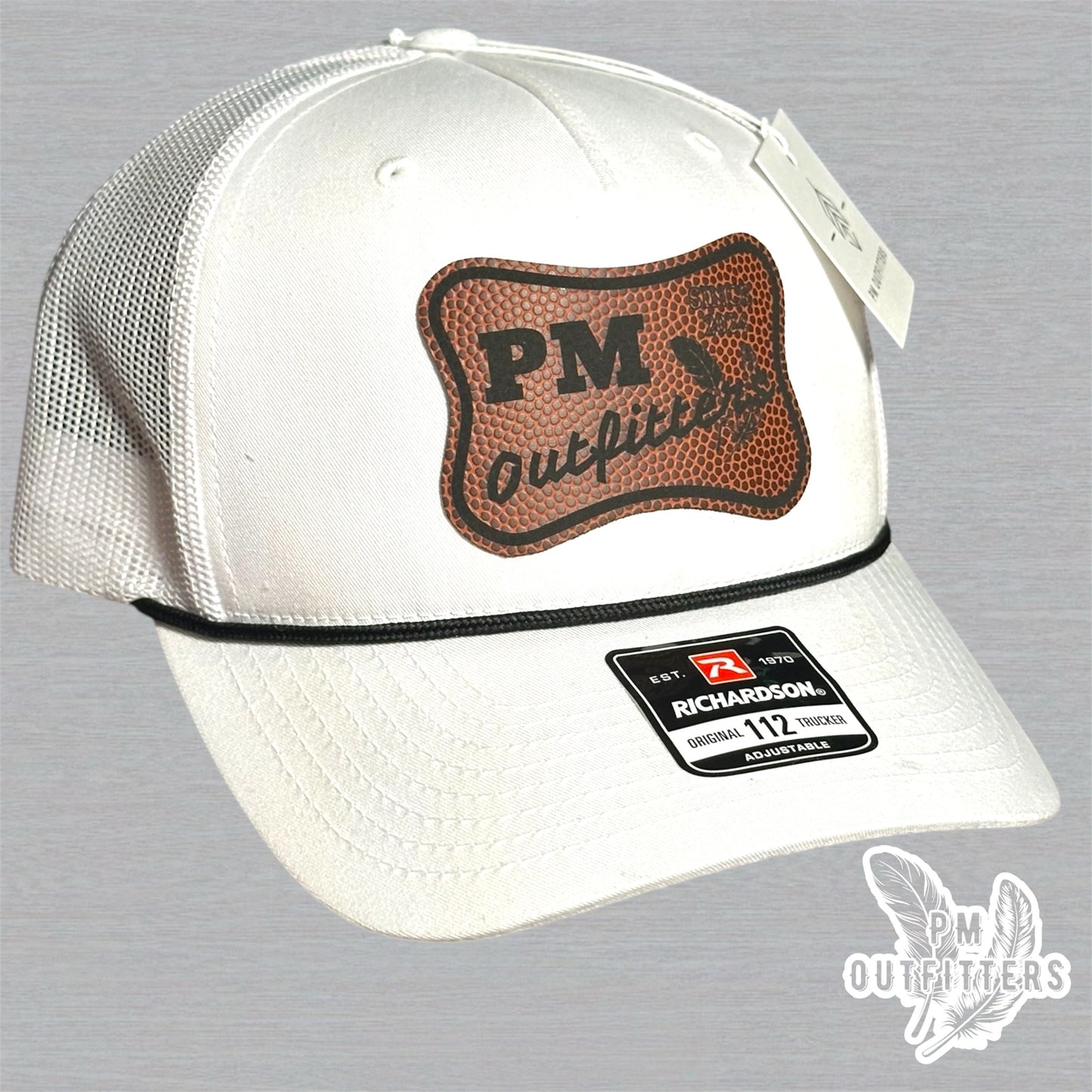 PM Outfitters Custom Design Football Logo Rope Trucker Hat