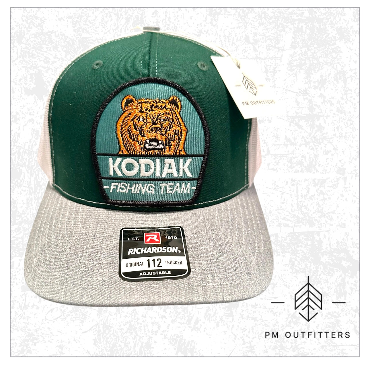 Retro Kodiak Bear Fishing Team Trucker Hat