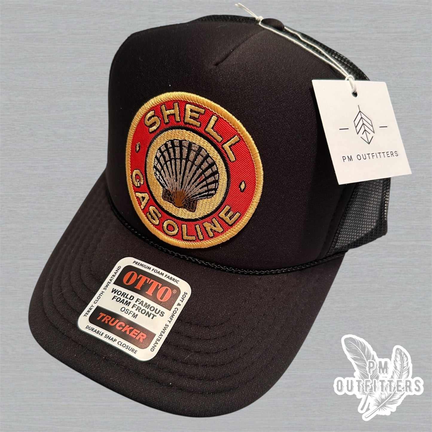 Vintage Shell Gasoline Foam Front Rope Trucker Hat
