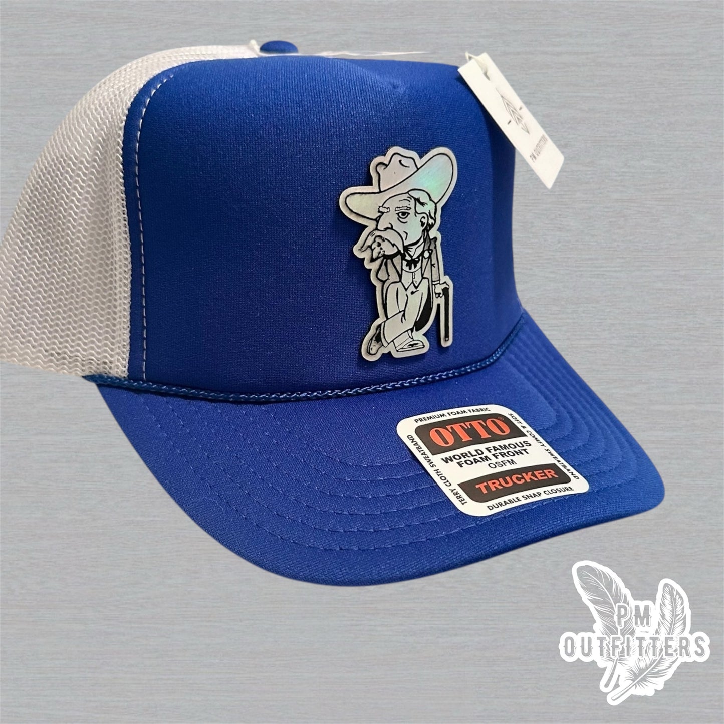 Holographic Colonel Reb Foam Front Rope Trucker Hat