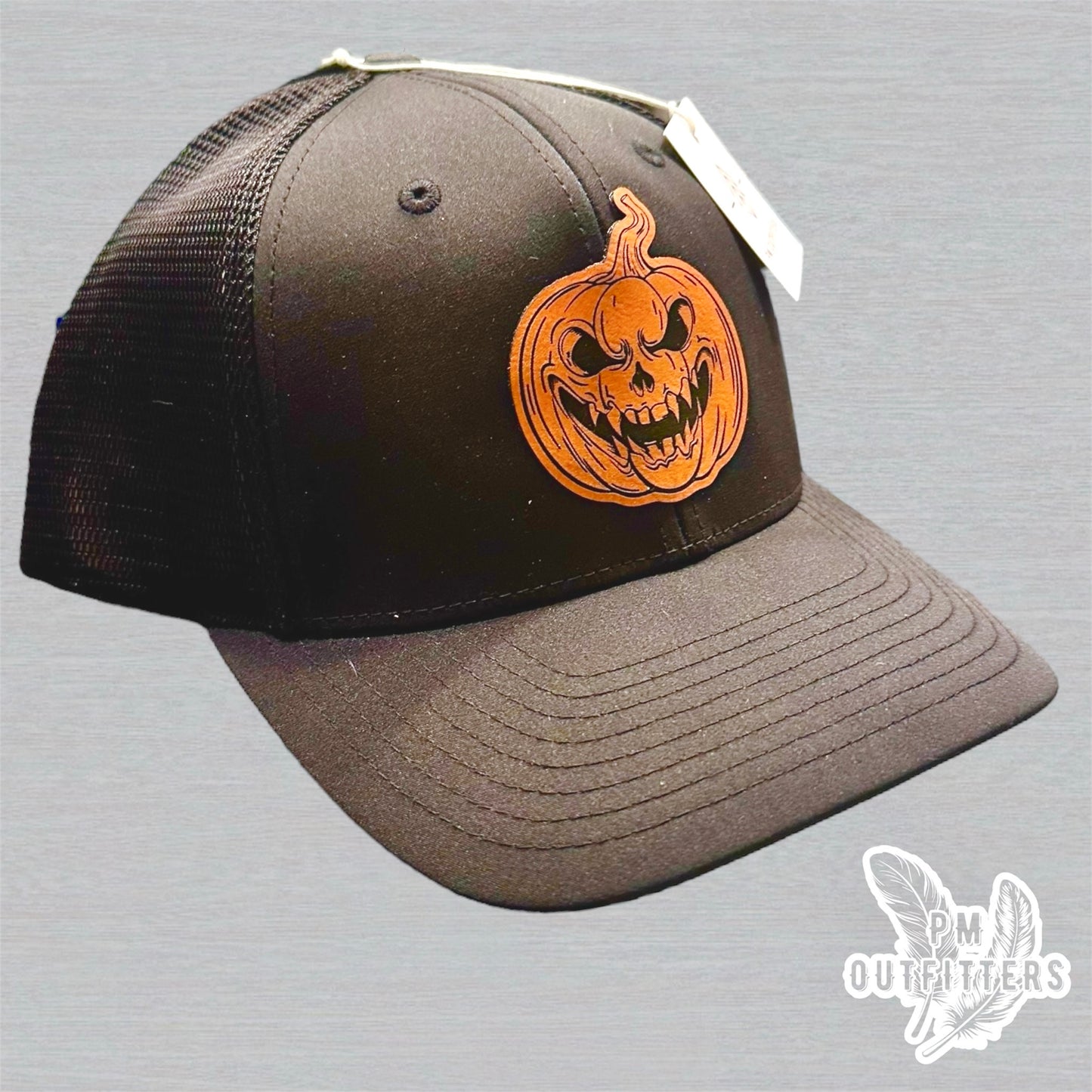 Custom Design Evil Pumpkin Richardson 174 Performance Trucker