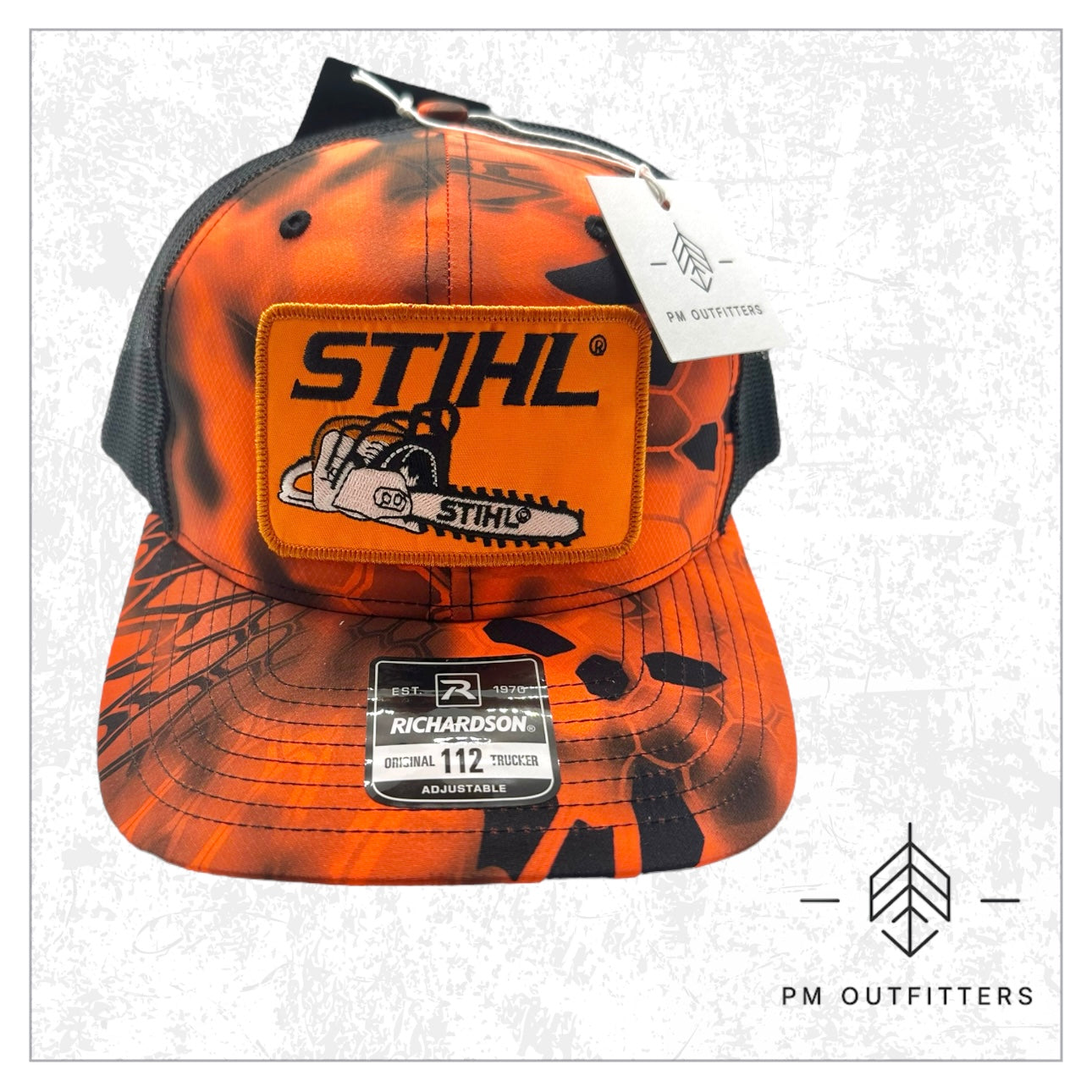 Vintage Stihl Chainsaw Kryptek Camo Trucker Hat