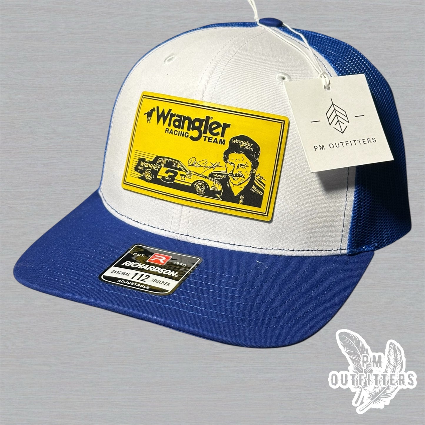 Dale Earnhardt Wrangler Racing Richardson 112 Trucker Hat Custom