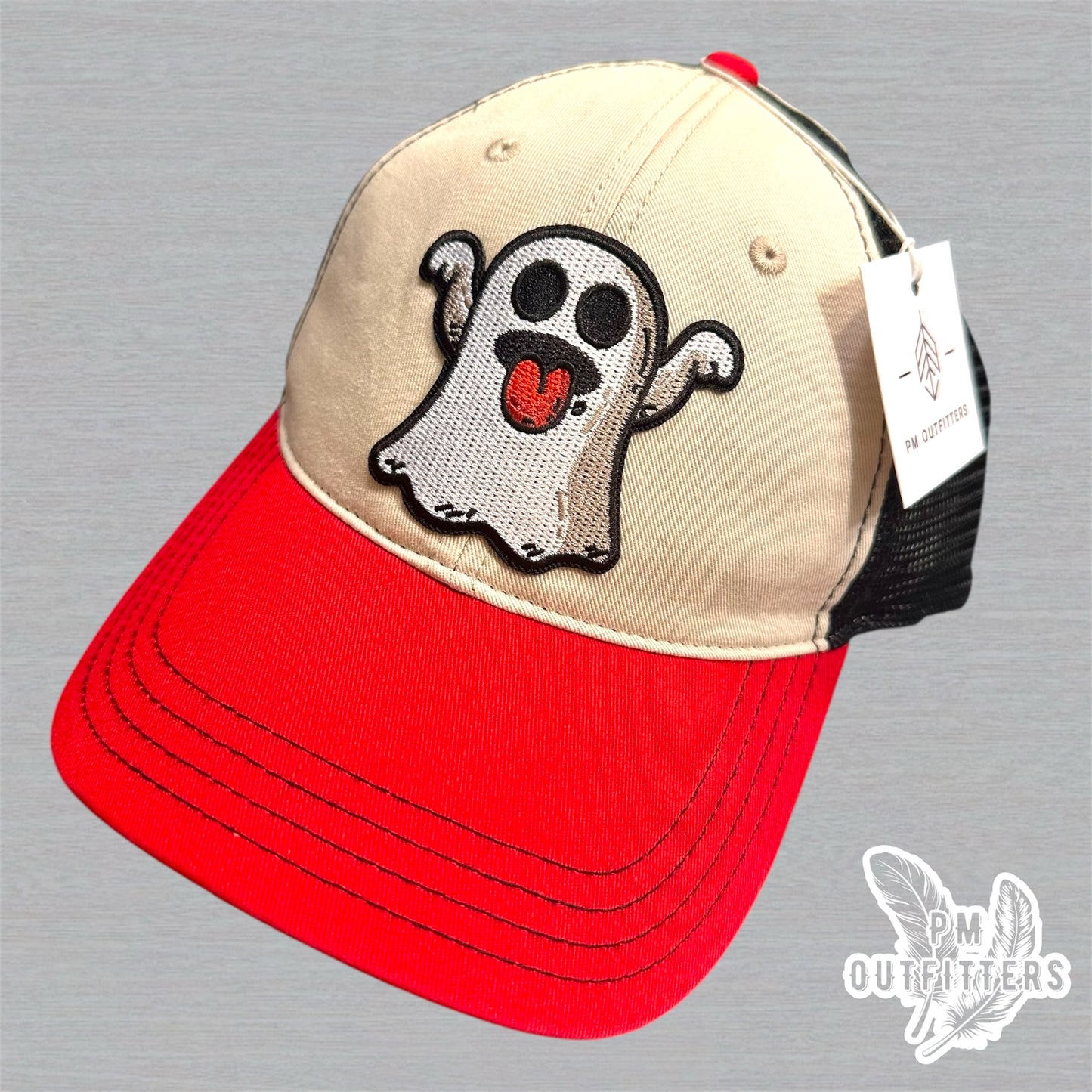 Ghost Emoji Richardson 111 Retro Garment Washed Trucker Hat
