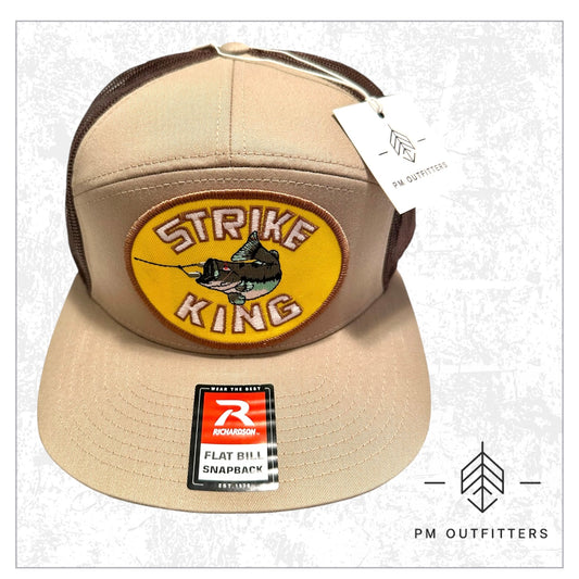 Strike King Lures Vintage Logo 7-Panel Flatbill Trucker