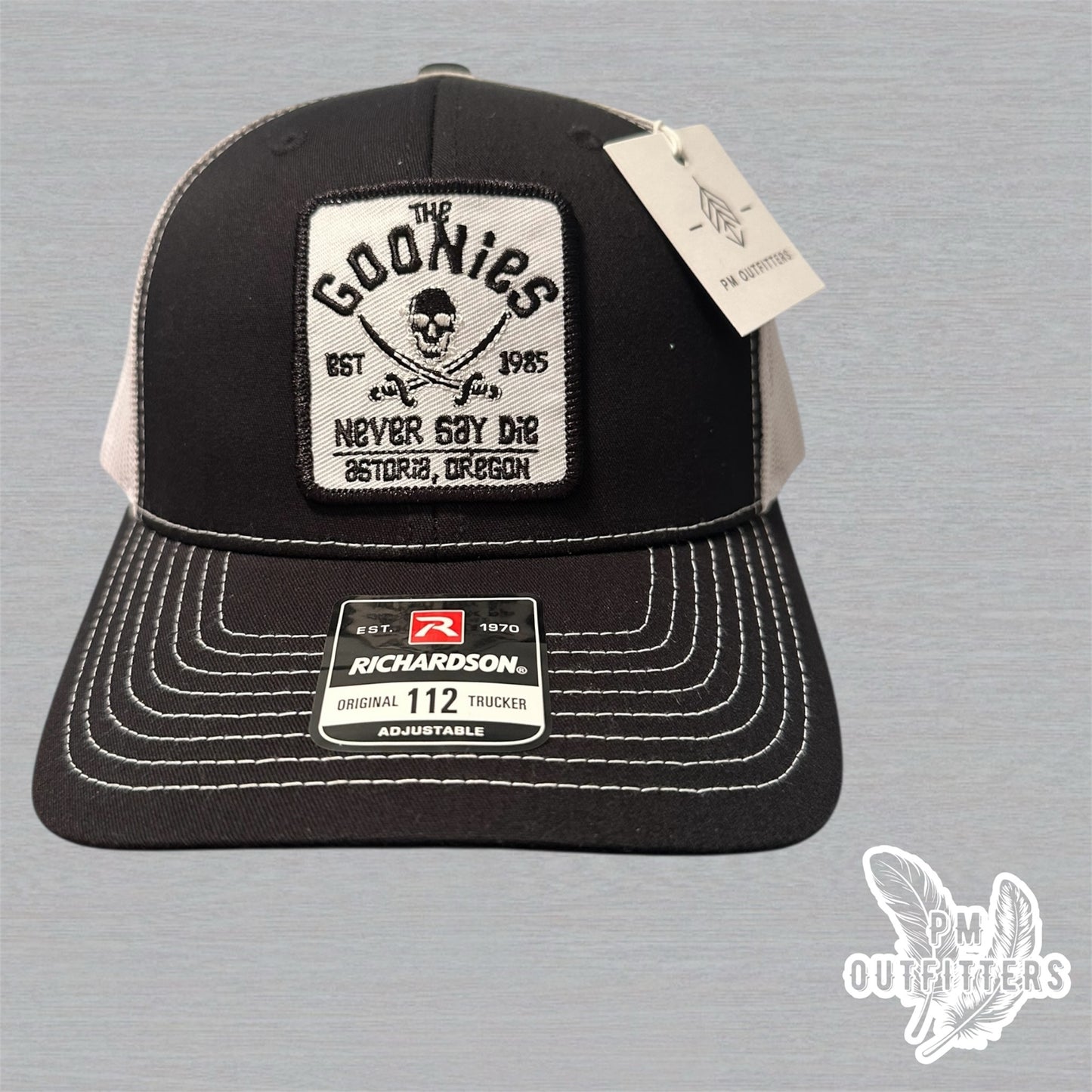 The Goonies Never Say Die Retro Patch Richardson 112 Trucker Hat