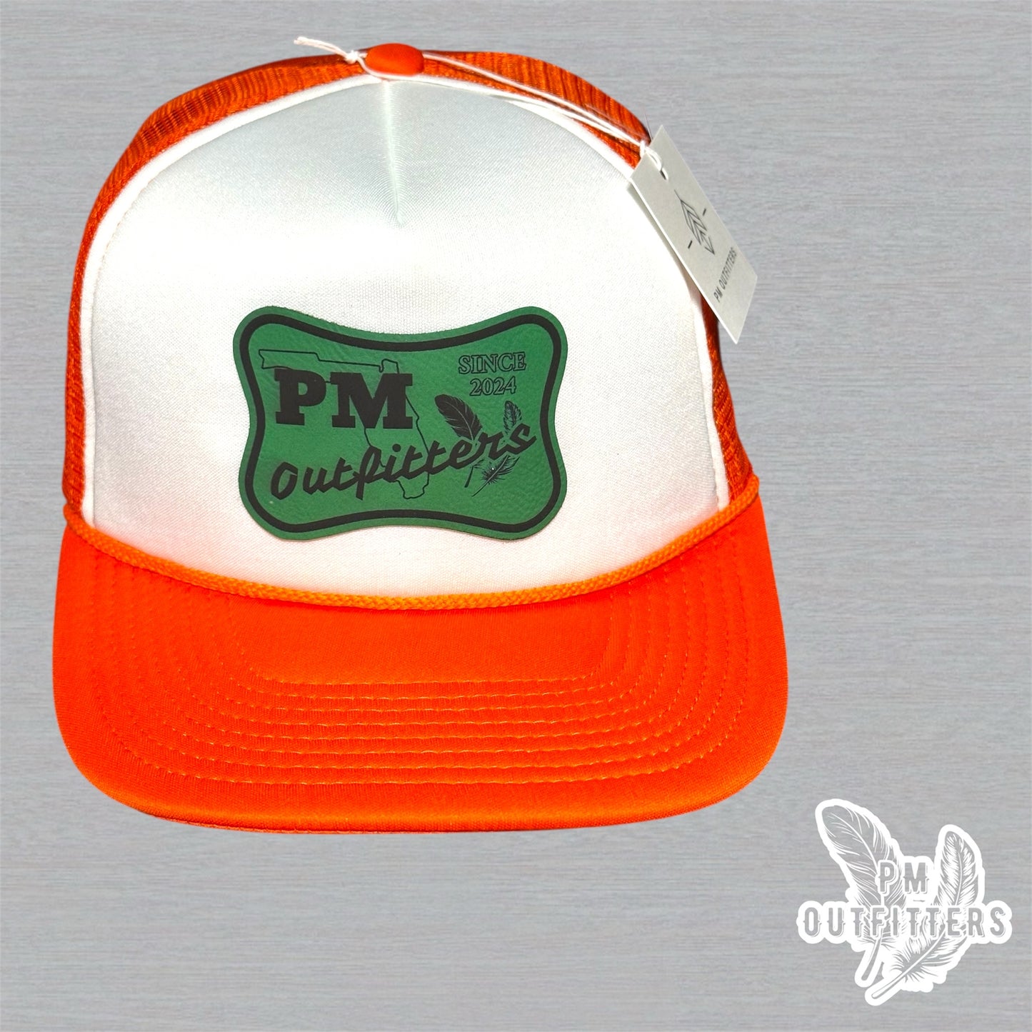 PM Outfitters Miami Logo Design Foam Rope Trucker