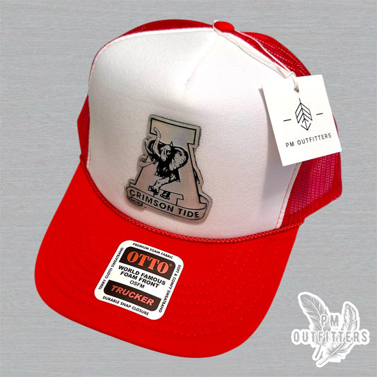 Holographic 80s Crimson Tide Foam Front Rope Trucker Hat