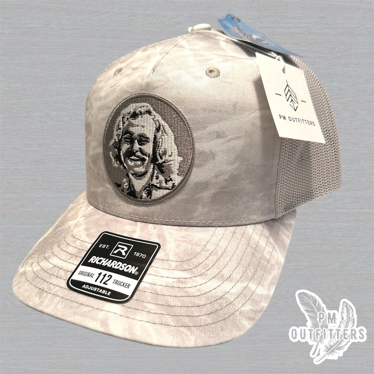 PM Outfitters x Jimmy Buffett Patch Hat – Mossy Oak Elements Bonefish (Richardson 112 | 5-Panel)