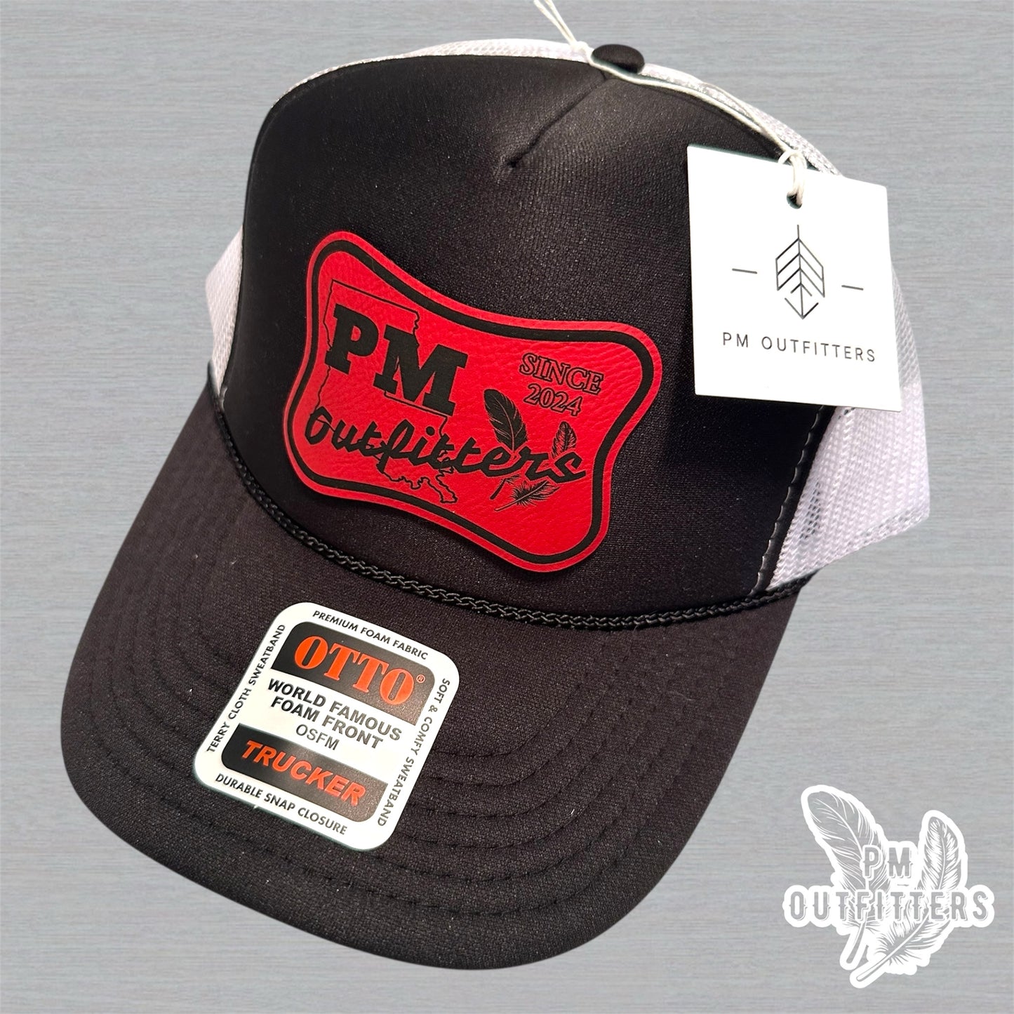PM Outfitters UL Lafayette Logo Design Foam Front Rope Trucker Hat