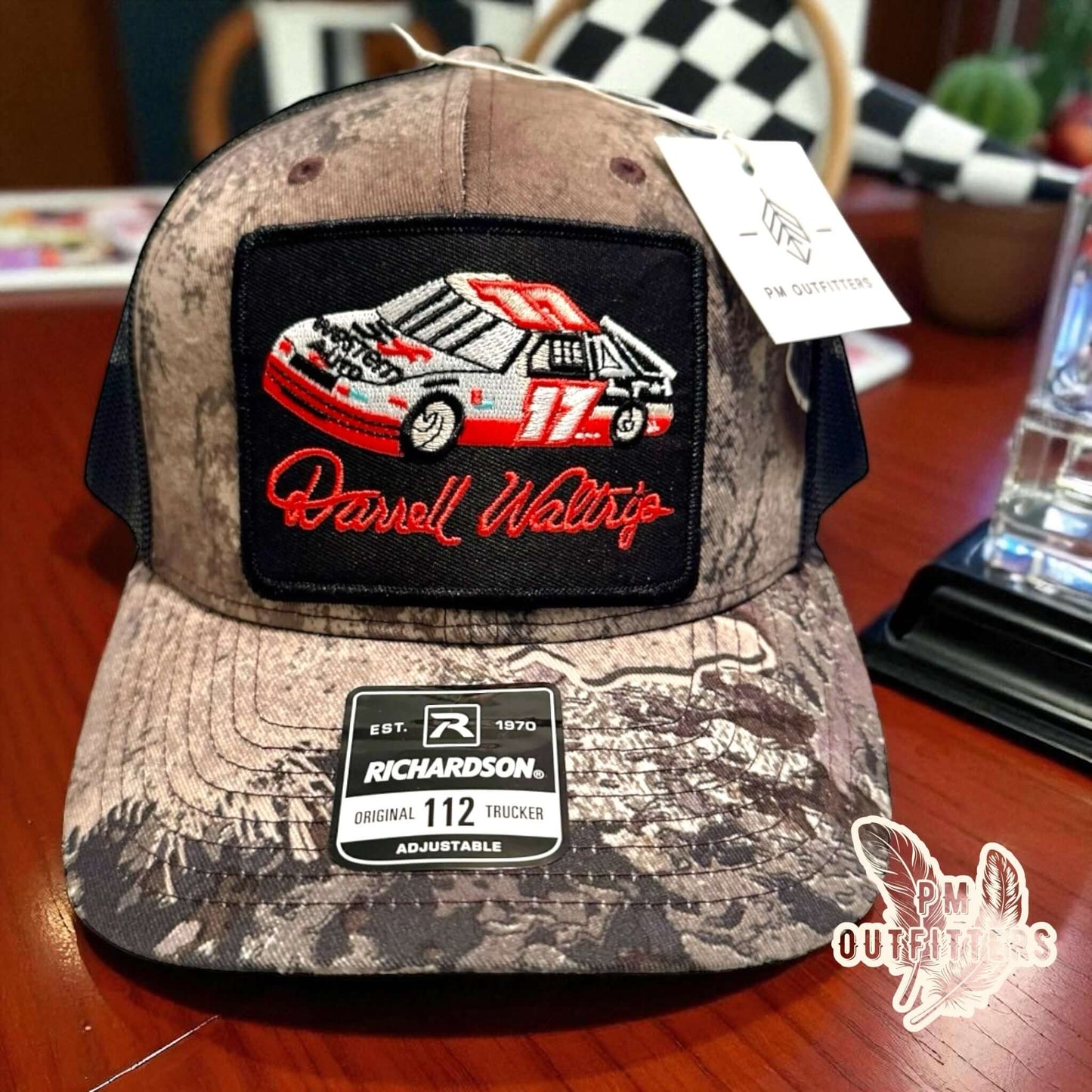 Vintage Darrell Waltrip Western Auto Racing NASCAR Realtree Excape Camo Trucker Hat