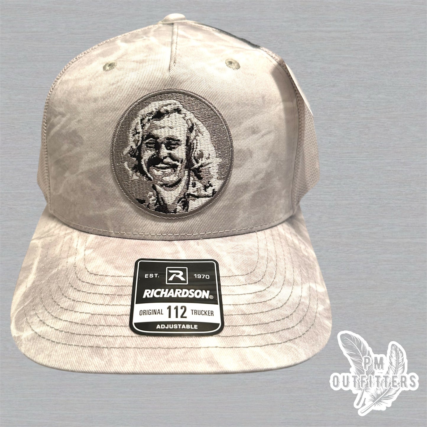 PM Outfitters x Jimmy Buffett Patch Hat – Mossy Oak Elements Bonefish (Richardson 112 | 5-Panel)