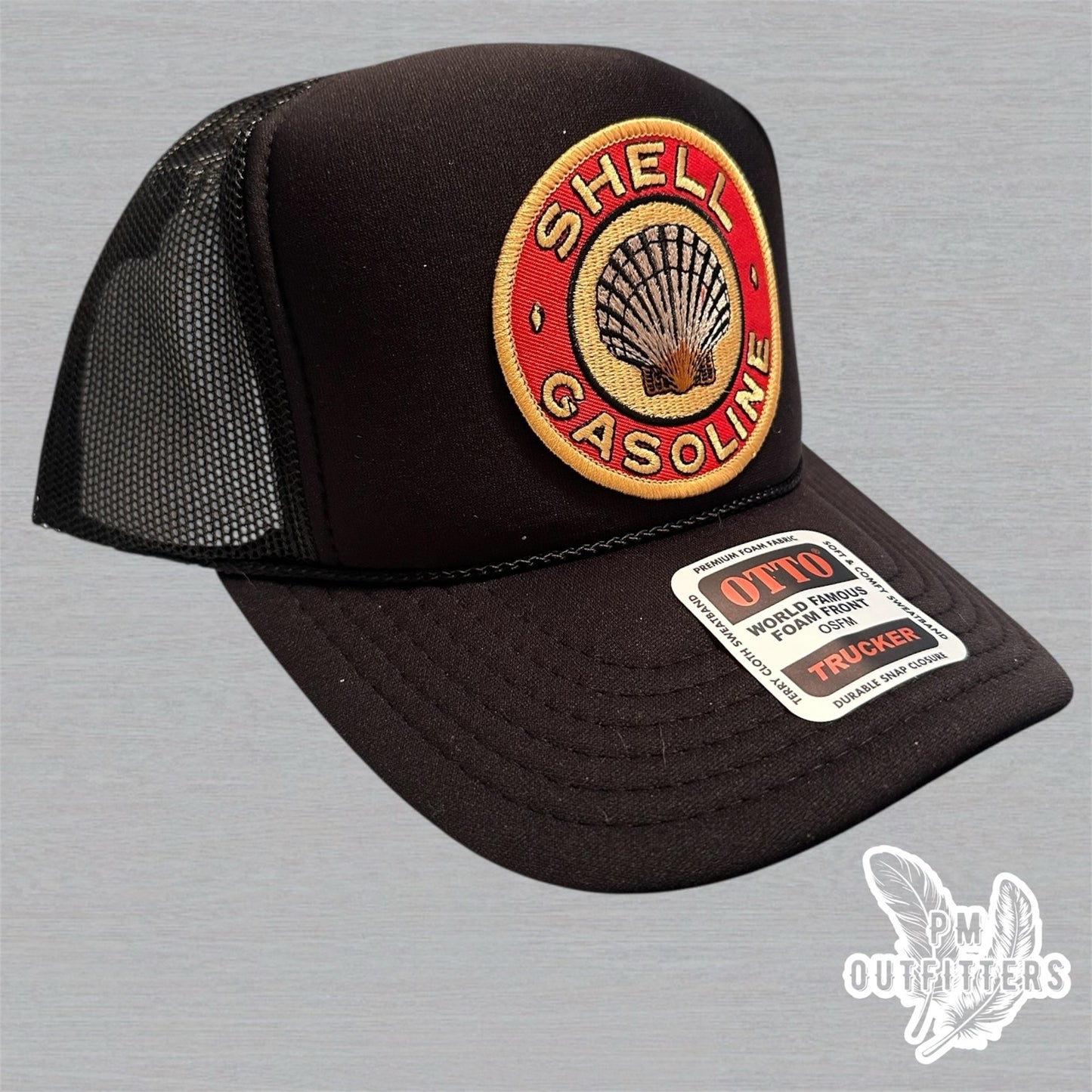 Vintage Shell Gasoline Foam Front Rope Trucker Hat