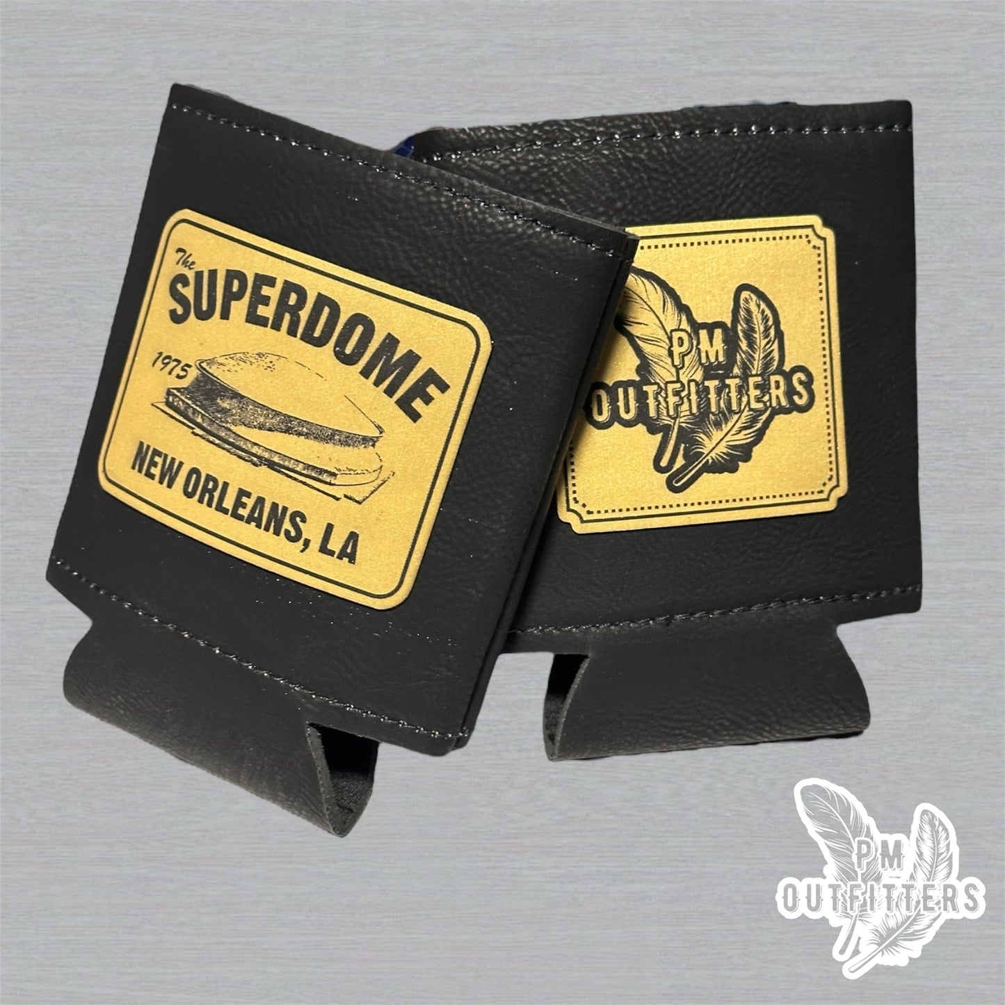 1975 New Orleans Superdome Retro Leatherette Koozie