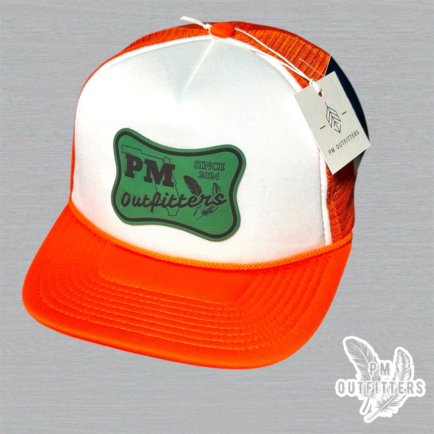 PM Outfitters Miami Logo Design Foam Rope Trucker