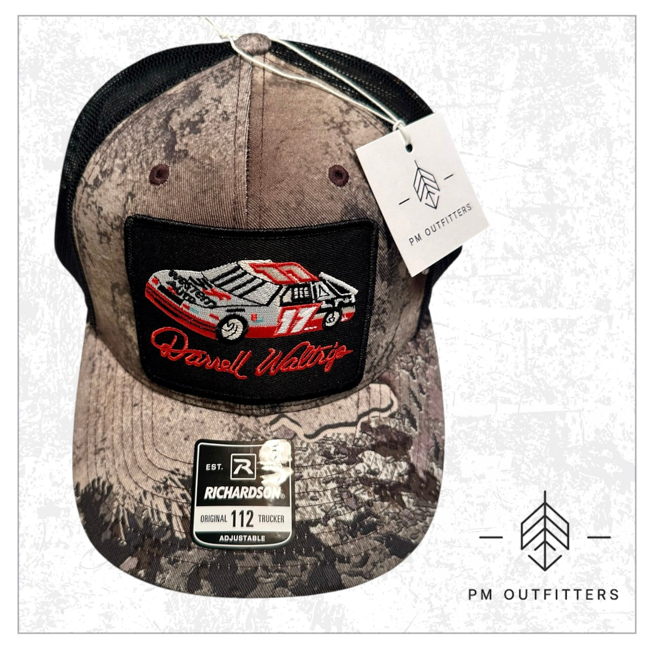 Vintage Darrell Waltrip Western Auto Racing NASCAR Realtree Excape Camo Trucker Hat